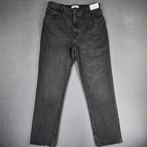 Abercrombie & Fitch Jeans Womens 12R Black‎ The 90s Straight Ultra High Rise